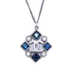 샤넬 중고 2006 CC rhinestone-embellished necklace