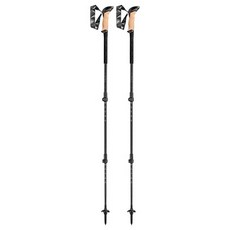 伊凱文戶外 LEKI BLACK SERIES CARBON 登山杖 (一對) 軟木握把 快扣 輕量 登山杖, 1個, 黑色