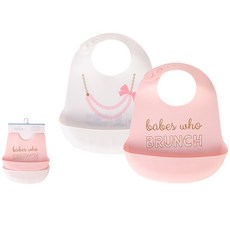 luvable friends 嬰幼兒矽膠立體圍兜 2入組, 1個