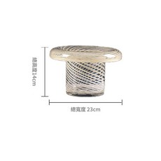 簡約條紋玻璃花瓶, 10008 D23*H14,重量2500g