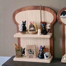 木質展示架 盲盒收納桌面置物架, 1個, 桌面展示架,三層大號【26*36.5*9.5】, N/A