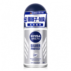 妮維雅男士 銀離子制臭止汗爽身滾珠50ml, 1個, 50ml