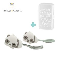 Marcus&Marcus 動物樂園寶寶手握訓練叉匙, 1個, 粉彩熊貓