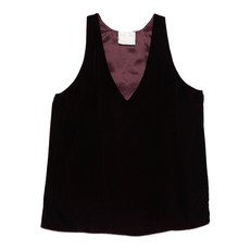 포르테포르테 V넥 벨벳 탑