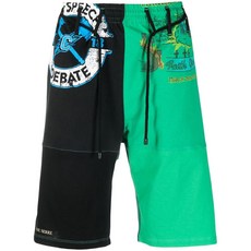 마린세르 그래픽 프린트 트랙쇼츠