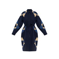 A.P.C. 패치워크 미디 드레스