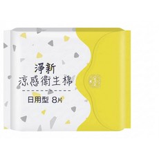 淨新 涼感衛生棉 日用型 8片, 1個, 常規的