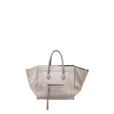 셀린느 중고 2012 Medium Croc Embossed Leather Luggage Phantom tote bag