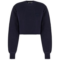 앰부쉬 로고 자수 코튼 스웨트셔츠