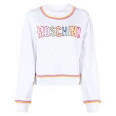 모스키노 마크라메 트리밍 스웨트셔츠