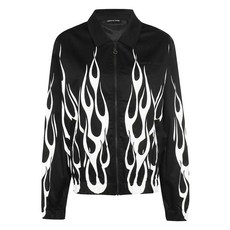 비전오브수퍼 플레임 프린트 집업 재킷