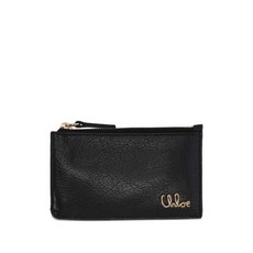 끌로에 지퍼 로고 지갑