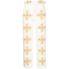 보디 버터컵 자수 스트레이트 팬츠