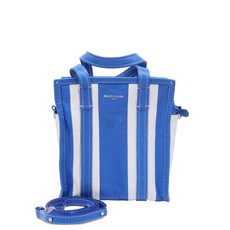 발렌시아가 중고 XS 바자 스트라이프 토트 백