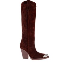 파리텍사스 엘도라도 메탈릭 토 스웨이드 부츠 10mm