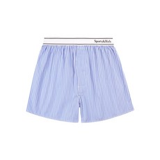 스포티앤리치 세리프 로고 스트라이프 복서 쇼츠