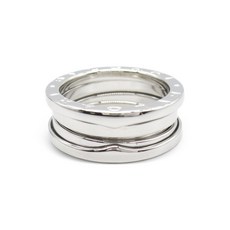 불가리 중고 트리플 밴드 18K 화이트 골드 링