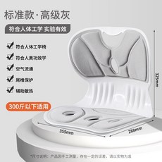 人體工學腰靠墊 久坐護腰支撐 辦公室座椅靠墊 矯正坐姿 透氣記憶棉 可拆洗布套+2025全新升級護腰坐墊-霧霾灰【矯正坐姿+久坐不累】+常規, 2025全新升級護腰坐墊-霧霾灰【矯正坐姿+久坐不累】