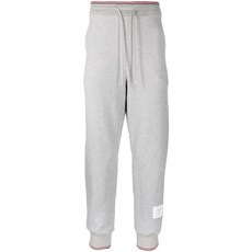 톰 브라운 헤링본 패턴 로고 패치 트랙팬츠