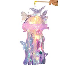 DIY春節水母燈籠, 炫彩蝴蝶-夢幻紫水母燈