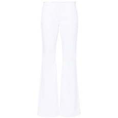 지방시 언피니시드 컷 디테일 로우라이즈 플레어 진