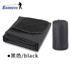 伊凱文戶外 EAMKEVC 多功能信封式搖粒絨毯 200X140cm 睡毯 平面毯 毯子, 黑色
