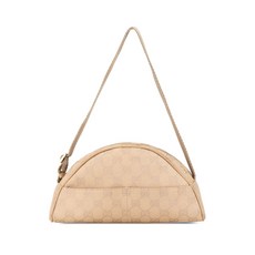 구찌 중고 2000-2015 GG 캔버스 하프 문 포쉐트 숄더 백