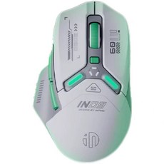 inphic英菲克 IN9星閃三模RGB 12000DPI高精度 無線滑鼠 電競滑鼠, 機甲白, IN9星閃版