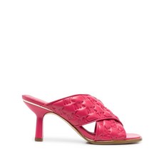 마이클마이클코어스 인터우븐 가죽 뮬 90mm