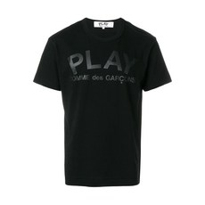 꼼데가르송플레이 로고 프린트 티셔츠