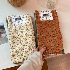 復古碎花抹布 4條裝 廚房用 加厚不沾油清潔抹布, 1個, 復古小碎花抹布 8條裝