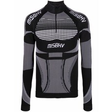 MISBHV 하이 칼라 슬림 핏 탑