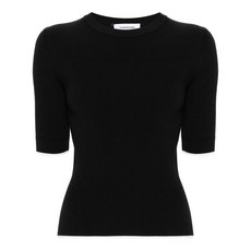 톰 브라운 콘트라스트 트리밍 골지 스웨터