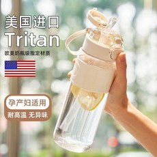 316L不鏽鋼保溫杯 孕婦適用 吸管直飲兩用, 1個, 2埰用食品級Tritan材質 增加90M,粉色 650ml 抗腐蝕抗菌更安全, 粉色, 650ml