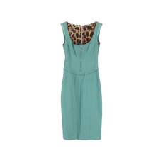 돌체앤가바나 중고 민소매 지퍼 코튼 미니 드레스