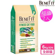 BENEFIT斑尼菲L.I.D.活力貓糧6kg (海鮮配方) 2包超值組, 1個, 6kg, 海鮮配方