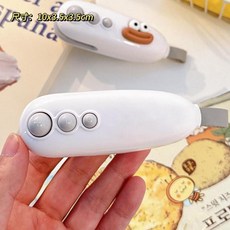 迷你充電抽真空封口機 搭配可愛貼片, 白色封口機