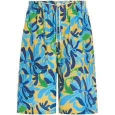 마르니 그래픽 프린트 드롭 크로치 쇼츠