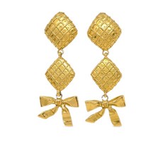 샤넬 중고 1990-2000's 보우 롬버스 클립온 이어링