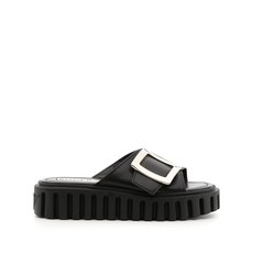 로저비비에 비브 가죽 슬라이더 샌들