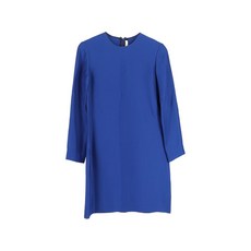 셀린느 중고 크루 넥 실크 미니 드레스