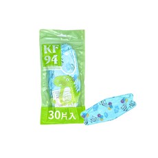 韓版KF94 魚型口罩-兒童【Y9920】, 進口魚型藍熊貓兒童, 1個, 30片