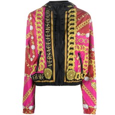 베르사체진쿠튀르 V 엠블럼 체인 윈드브레이커