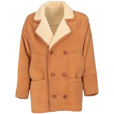 안젤로 빈티지 컬트 중고 1980s 시어링 트리밍 코트