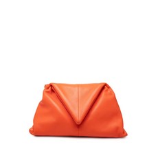 보테가 베네타 중고 2012-2026 램스킨 트린 폴드오버 클러치