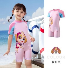 汪汪隊 兒童卡通連體泳衣