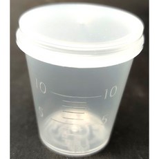 廣口量杯分裝組 含小漏斗 藥杯 噴霧空瓶 吸管 滴管, 1個, 10ml 連蓋量杯