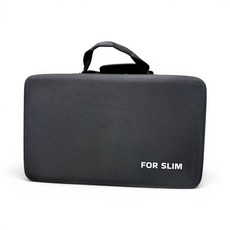 FOR SLIM 遊戲機收納包, 黑色, 1個, PS5 SLIM主機雙層包