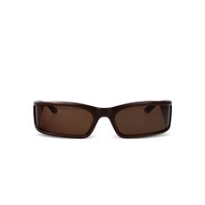 발렌시아가 직사각 로고 선글라스