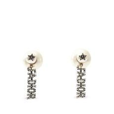 크리스찬 디올 중고 2010's 스타 디테일 라인스톤 이어링